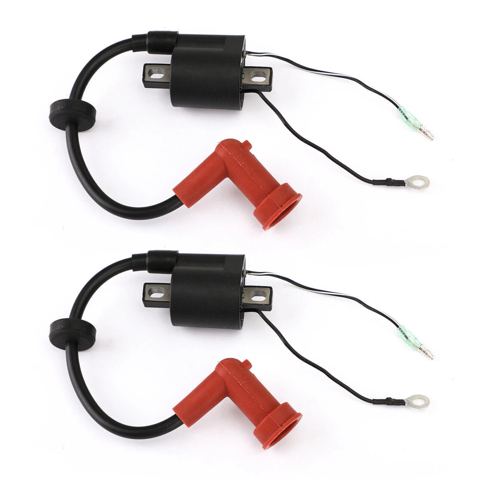 2X Outboard Engine Ignition Coil for Yamaha 40hp (40X E40X MHL) 66T-85570-00