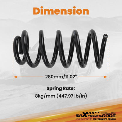 3" Drop Coil Springs for Ford Ranger/Mazda B-Series 2WD (1983–1997) Front Kit