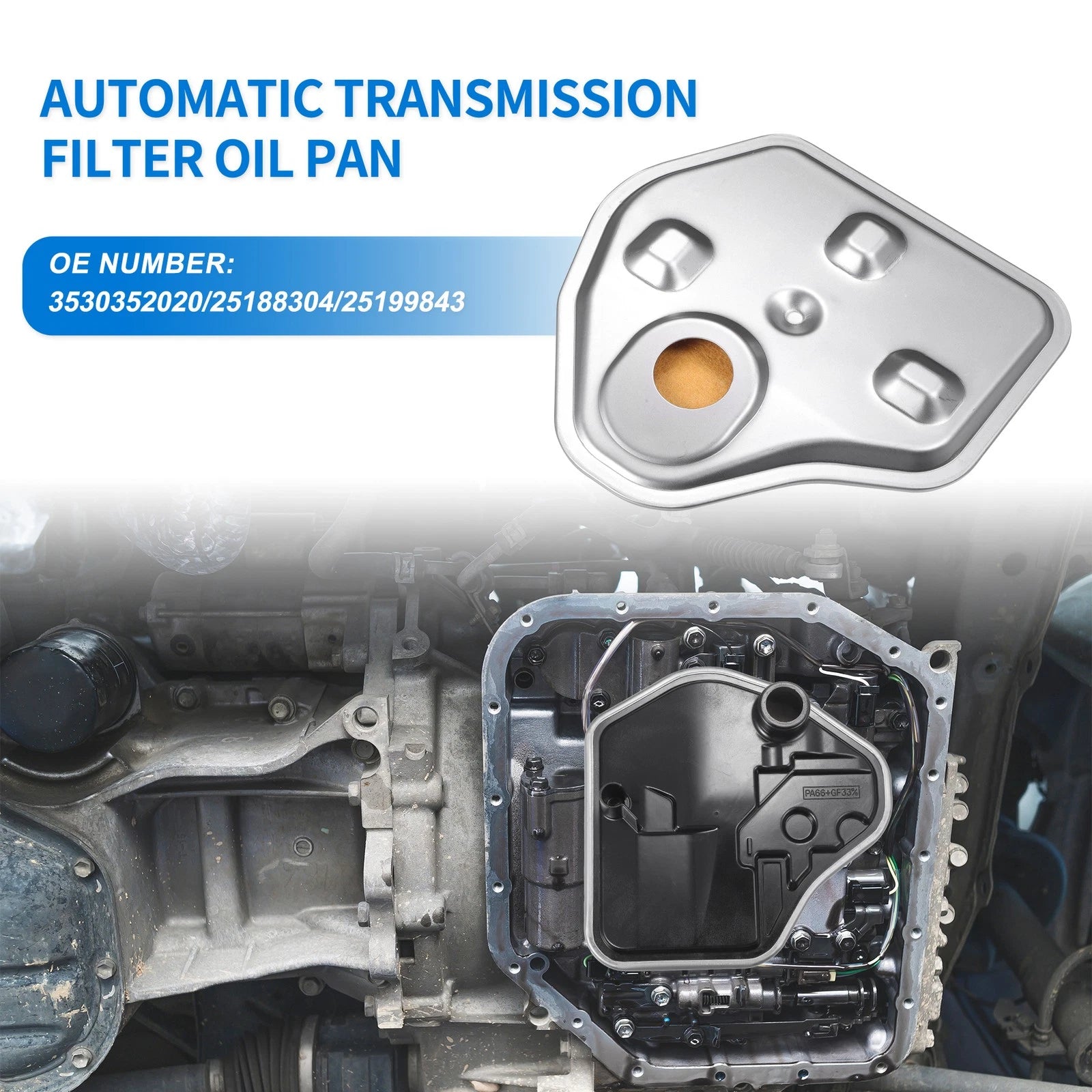 Transmission Fluid Filter Oil Pan Replacement for Chevrolet Spark (2013–2016)