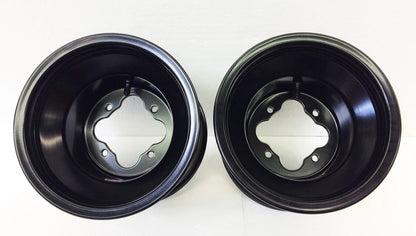 Pair of DWT Black A5 Rolled Lip ATV Rear Wheels for KFX400 KFX450R (2003–2009)