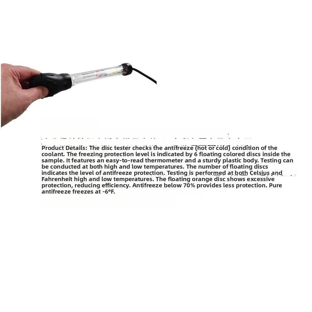 Hydrometer for Car Battery Antifreeze Coolant Testing (Sealed Construction)