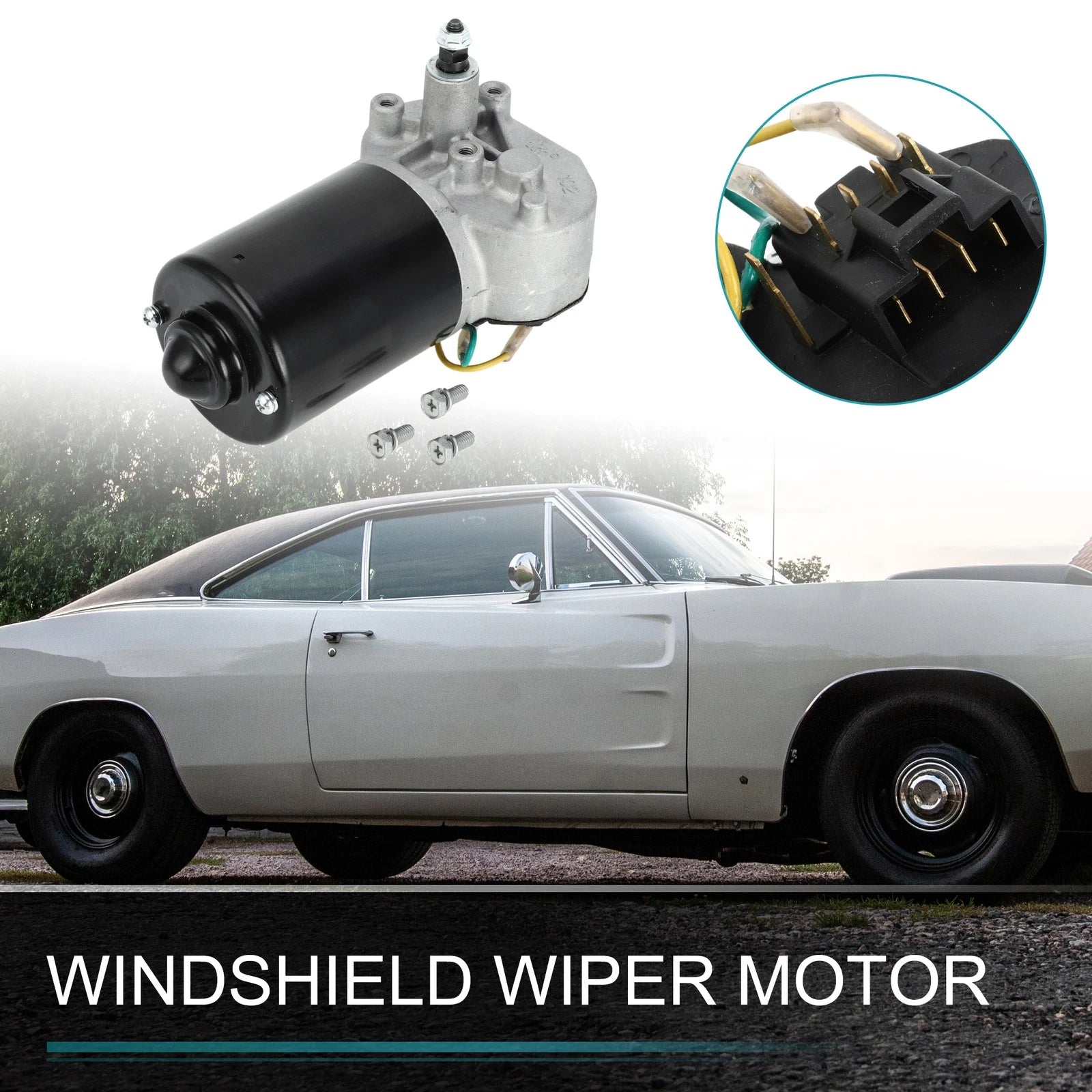Front Windshield Wiper Motor Replacement for Chrysler Town & Country (1985–1987)
