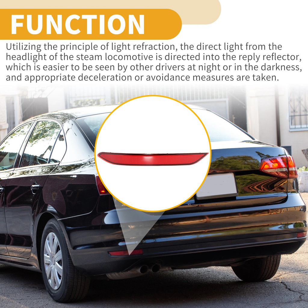 Rear Left Bumper Reflector Replacement for Volkswagen Jetta (2019–2021)