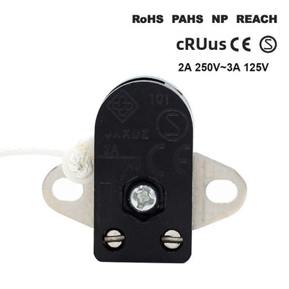 2PC Lamp Pull Switch for Wall Ceiling Lighting Fixture (250V)