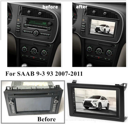 7" Android 12 Stereo GPS Head Unit for Saab 93 9-3 (2007–2011)