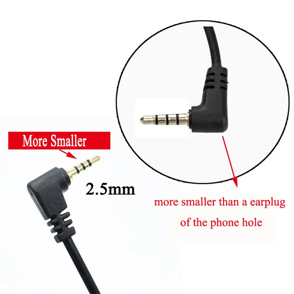 2X Car DVR Camera Cable 2.5mm Jack AV Adapter for Vehicle Rear View Cam