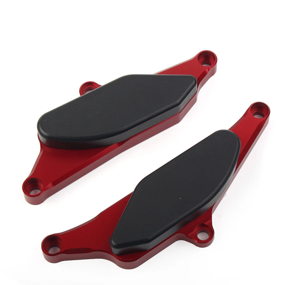 Engine Slider Frame Crash Protector Pad Guard Red for Yamaha Vmax 1700 (2009–2018)