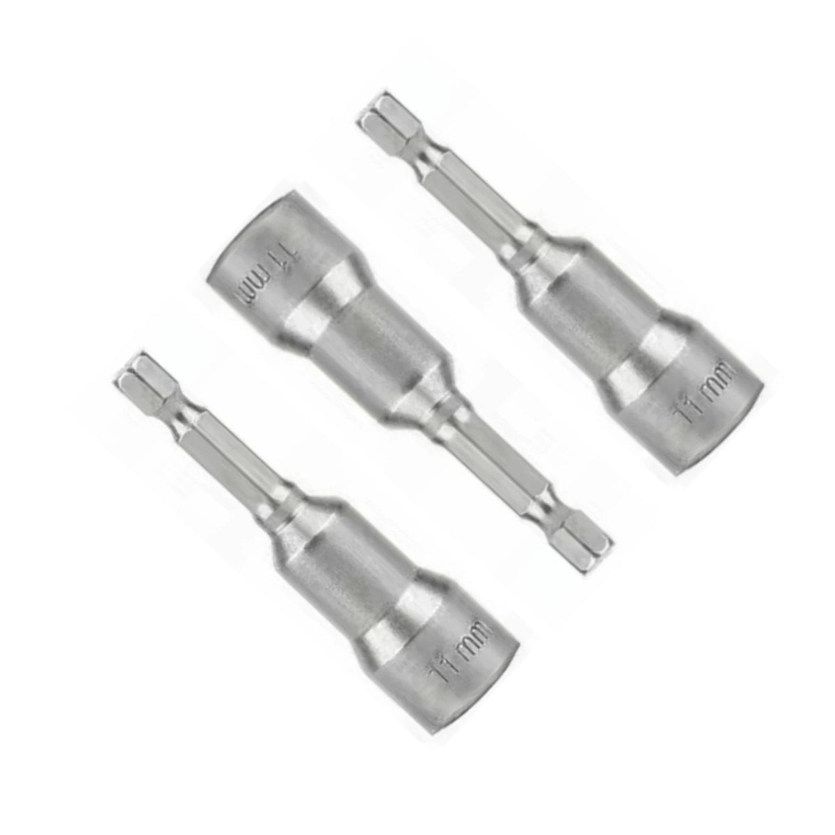 3pcs 1/4" Shank Magnetic Hex Socket Driver Adapter Tool Bits