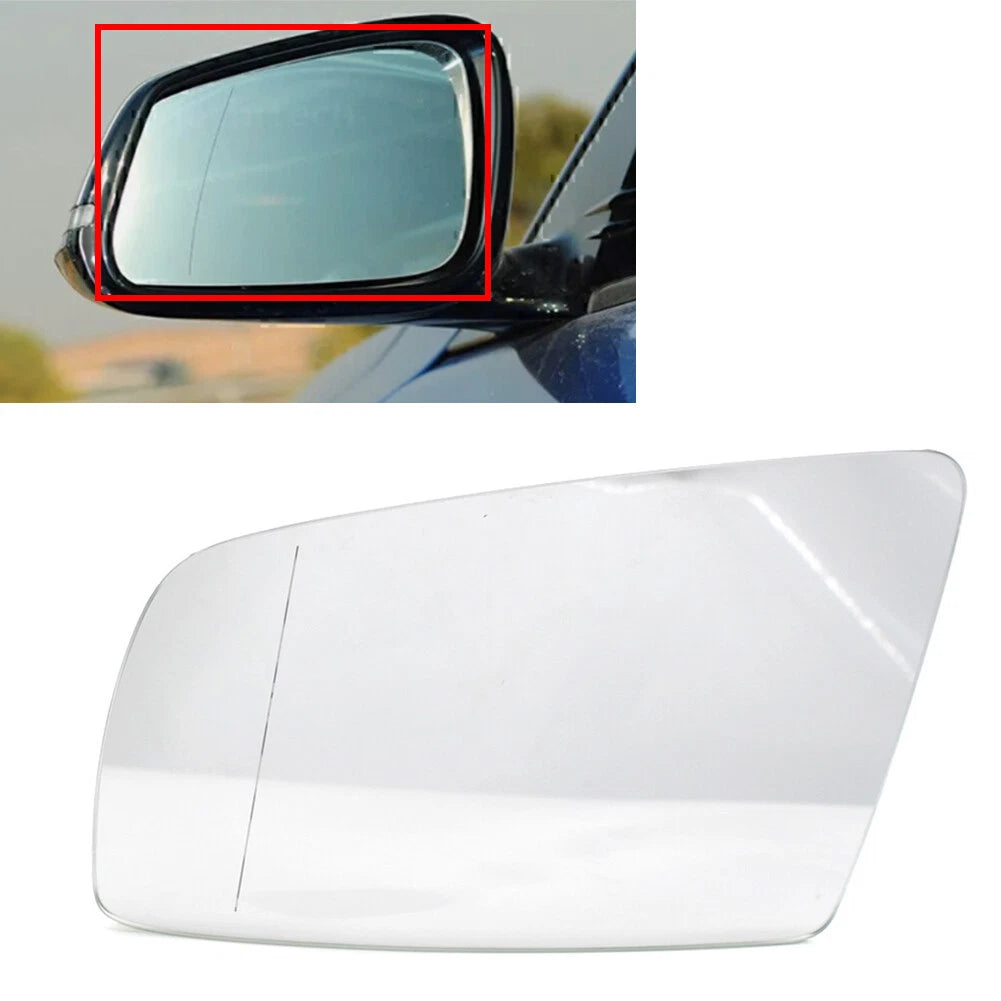 Left Side Rearview Mirror Glass for BMW 5 Series E60 (2003–2010)