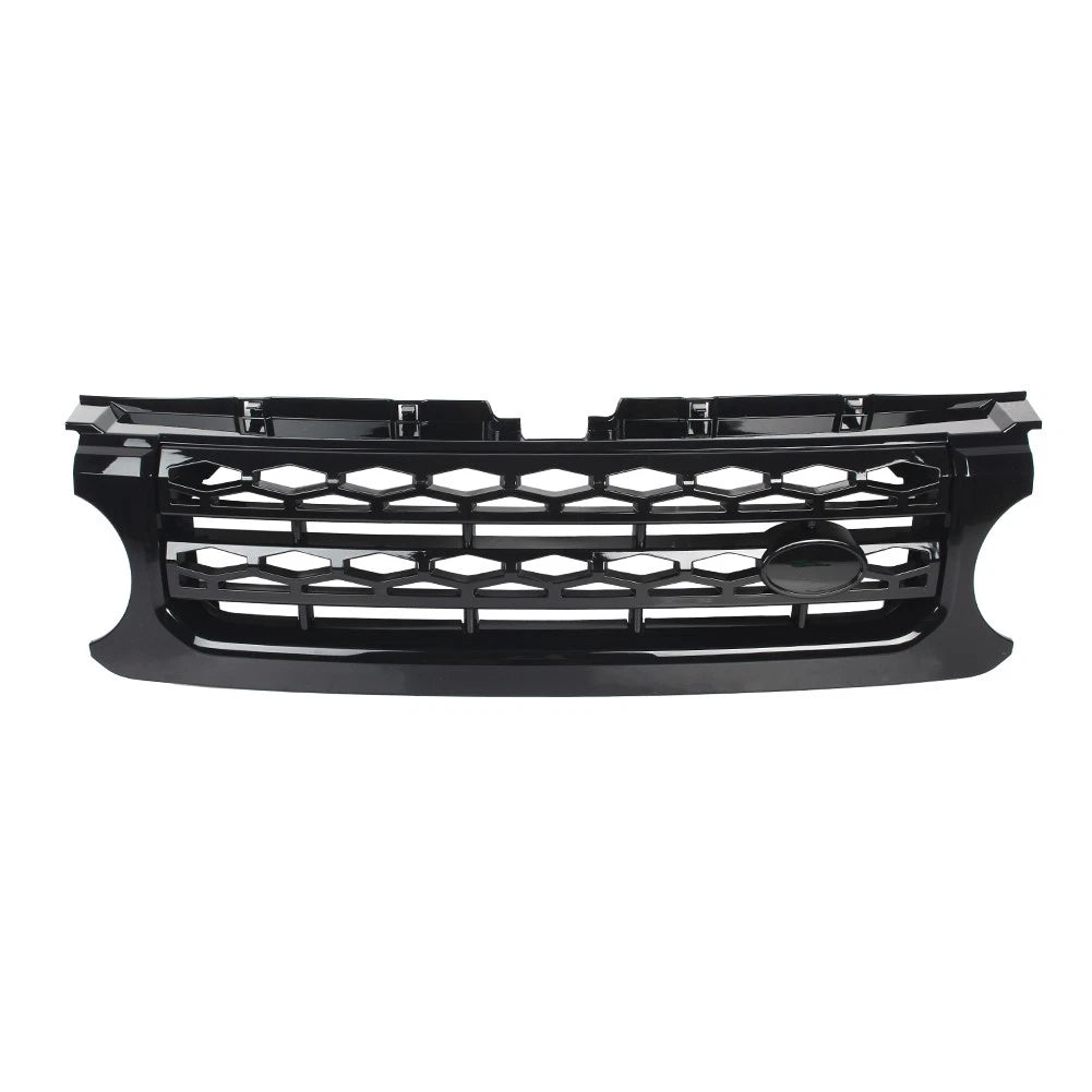 Front Upper Bumper Mesh Grille for Land Rover LR4 (2010–2013) Glossy Black