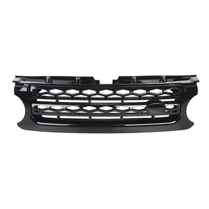 Front Upper Bumper Mesh Grille for Land Rover LR4 (2010–2013) Glossy Black