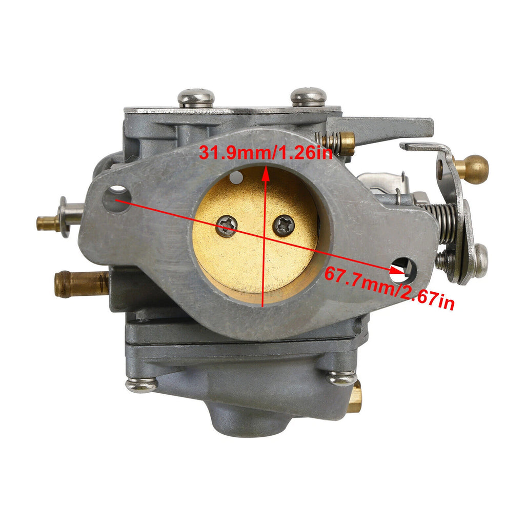 Carburetor for Yamaha Marine 60HP 2-Stroke Outboard (6K5-14301-01/02/03)