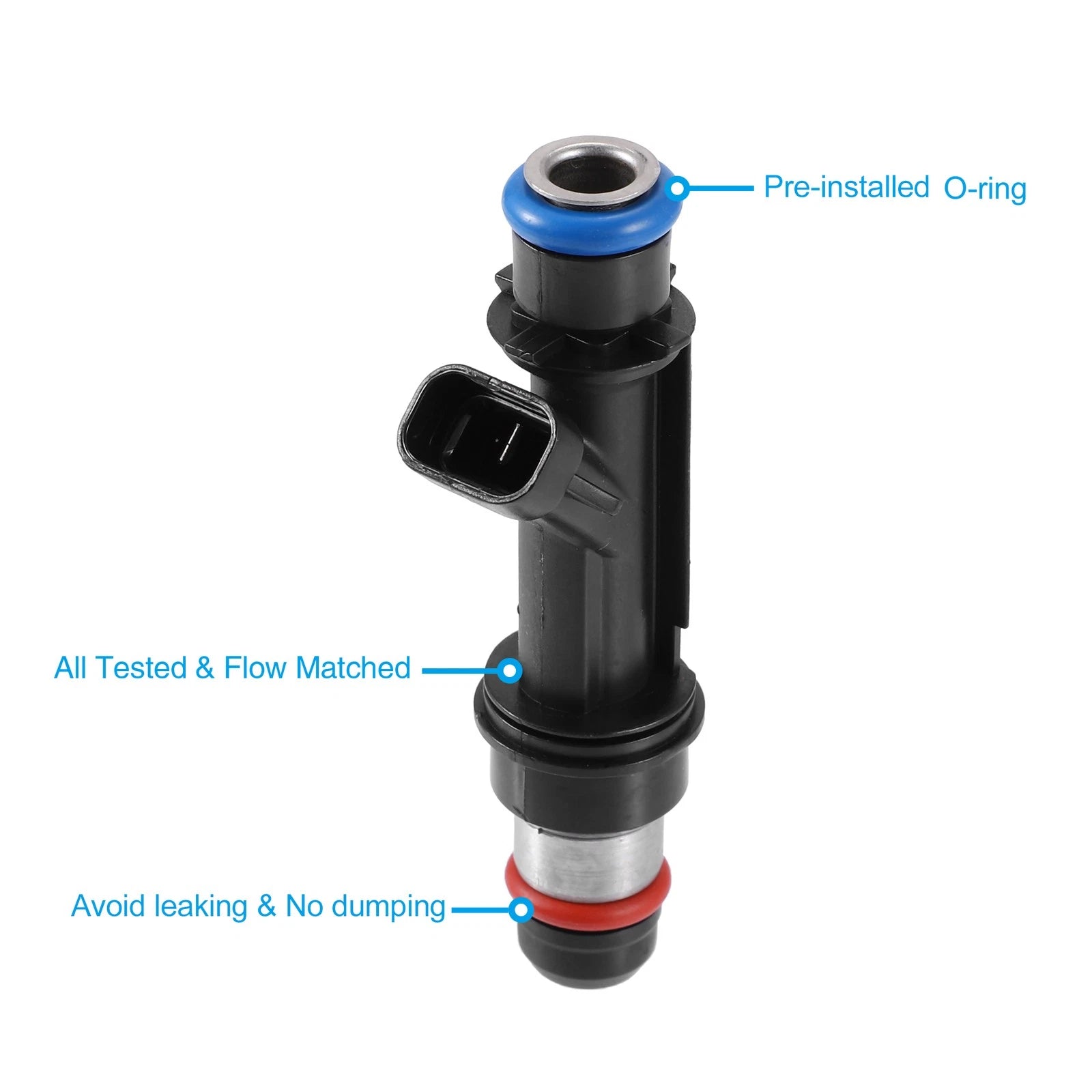 Fuel Injector Set Replacement 4pcs for Chevy Cavalier Pontiac Sunfire 2.2L (2003–2005)