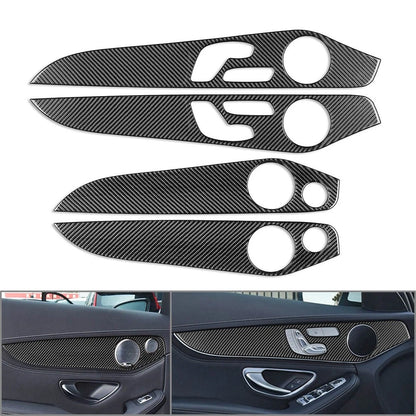 Carbon Fiber Interior Door Panel Cover Trim for GLC Class X253 (2016–2021)