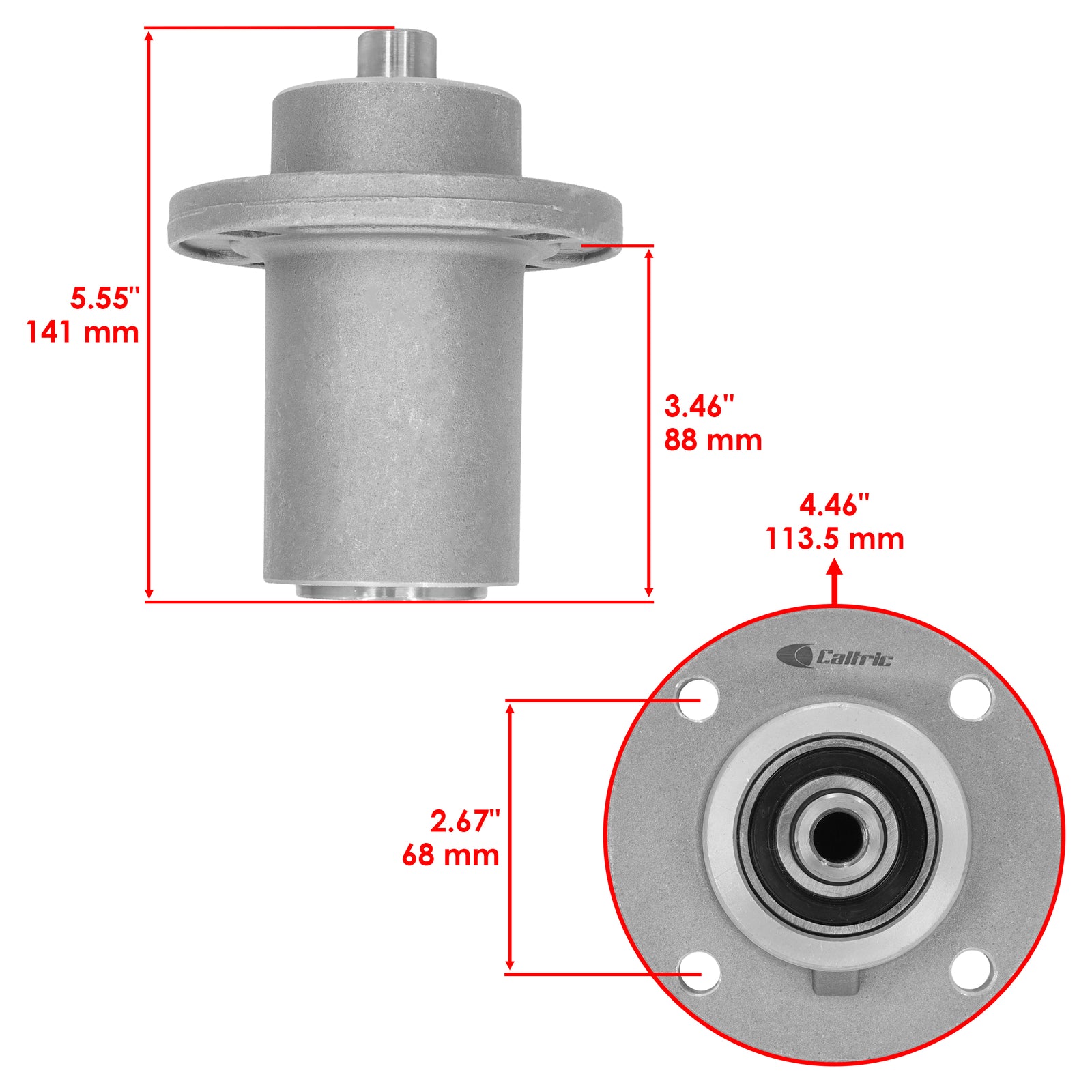 54 Inch Deck Spindles with 19 Inch Blades and Hardware for Dixie Chopper Zee 2 (2002–2008)