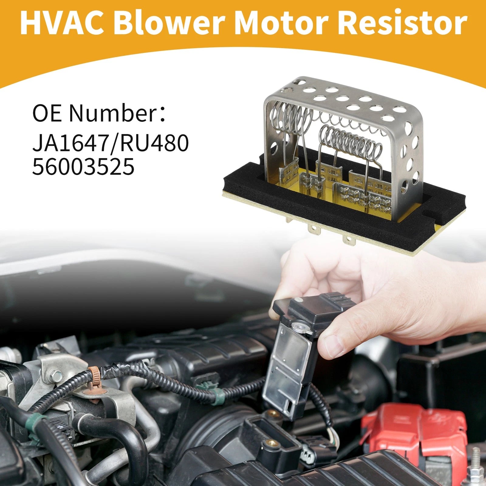 HVAC Blower Motor Resistor Replacement for Jeep Grand Cherokee (2005–2010)