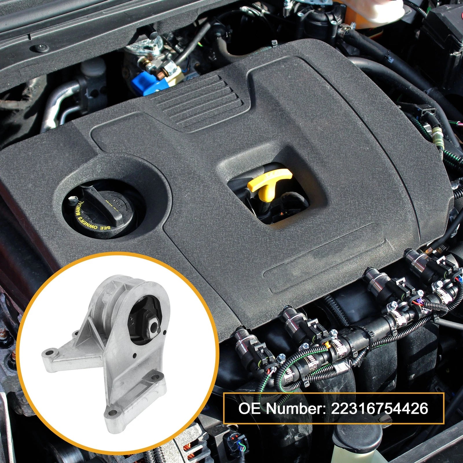 Engine Motor Left Mount Replacement for BMW MINI 2004–2007 1.6L CVT