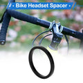 Headset Spacer 3mm Front Fork Washer for 1-1/8" Aluminum Alloy Stem (Black)