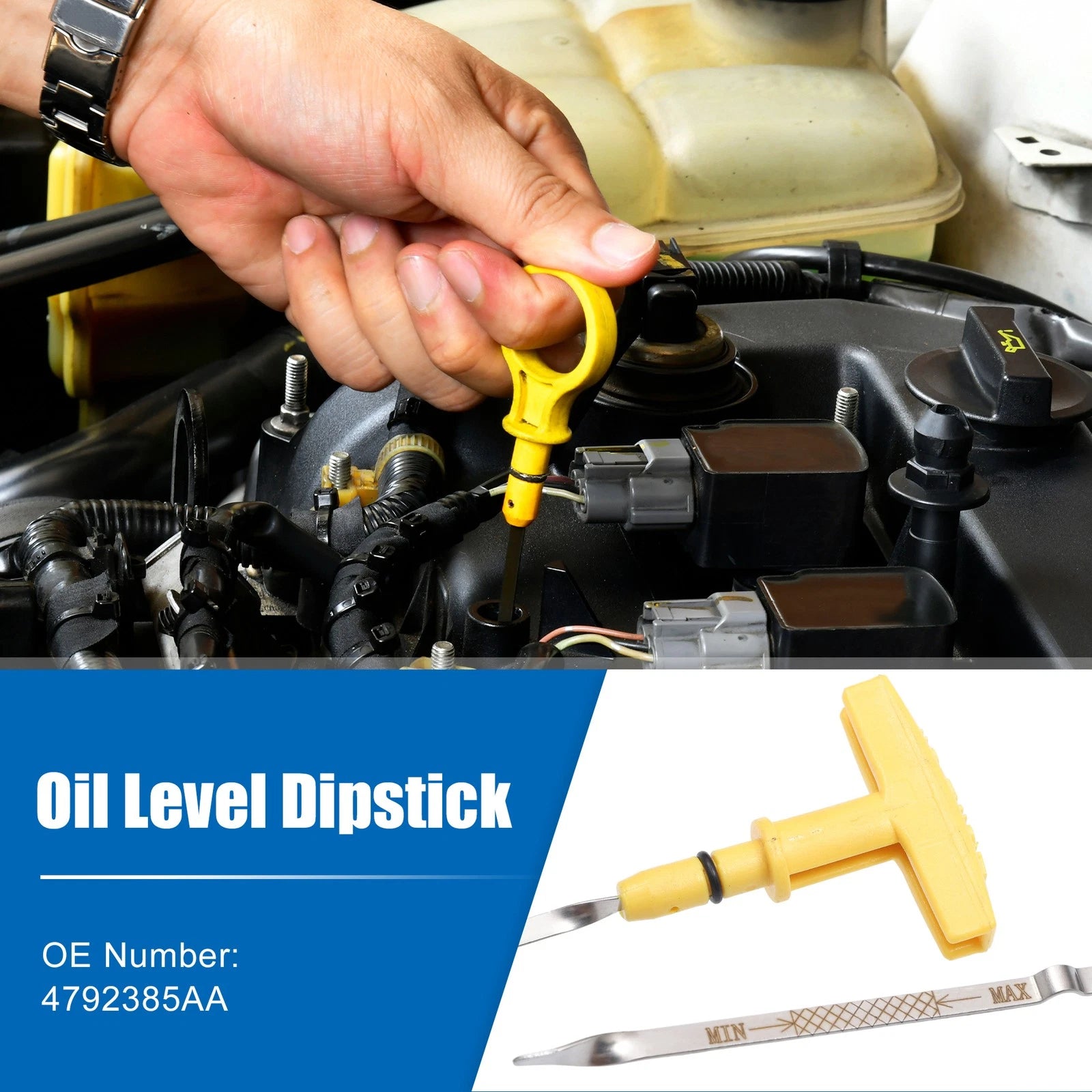 Engine Oil Level Indicator Dipstick for Dodge Stratus (2001–2004) 2.7L