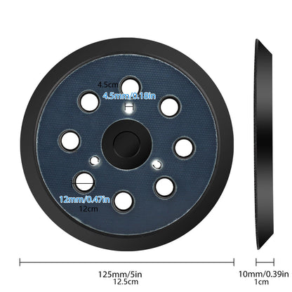 5 Inch Hook and Loop Orbital Sander Pad 3-Screw for Makita Porter Cable