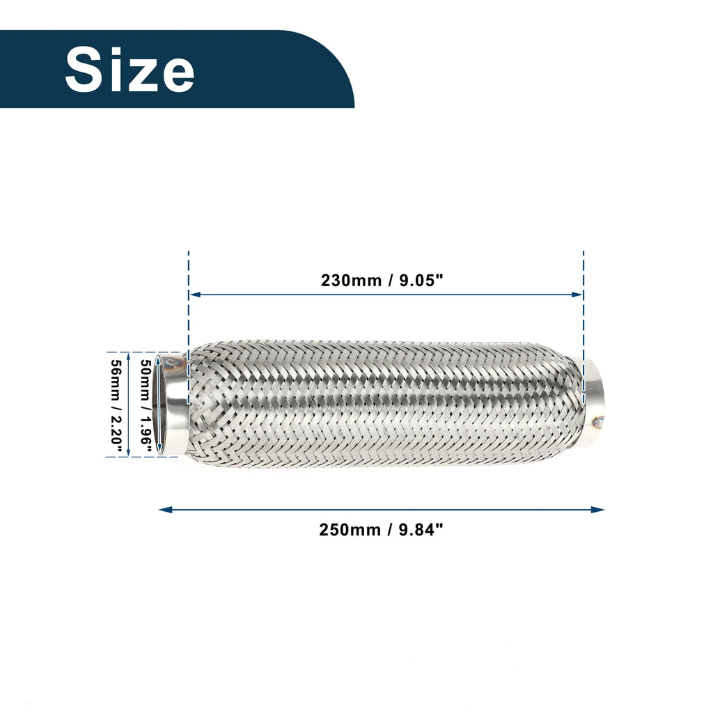 Exhaust Flex Pipe for Universal Applications (2.20 Inch OD)