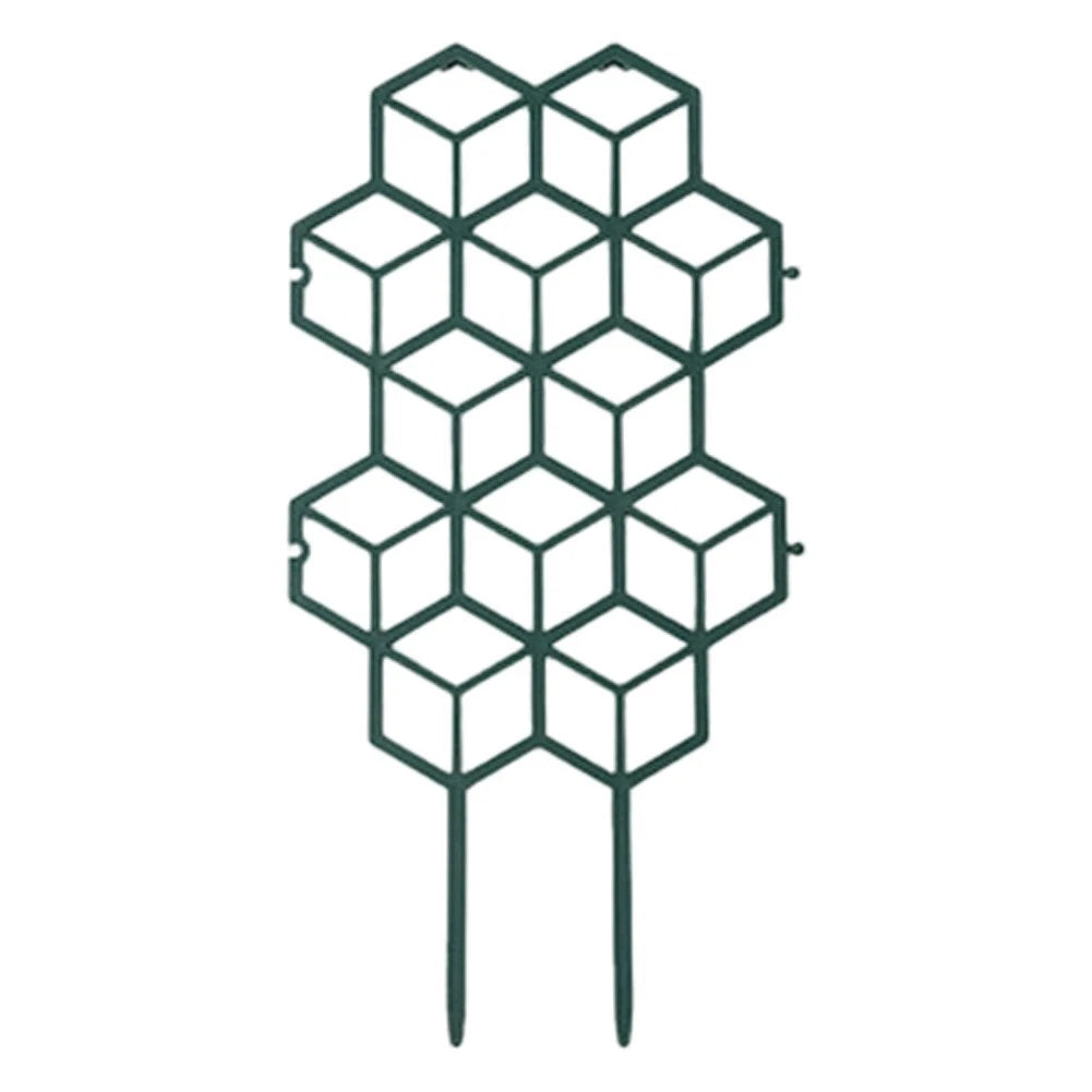 Green Plastic Trellis for Potted Climbers (32x16.5cm)