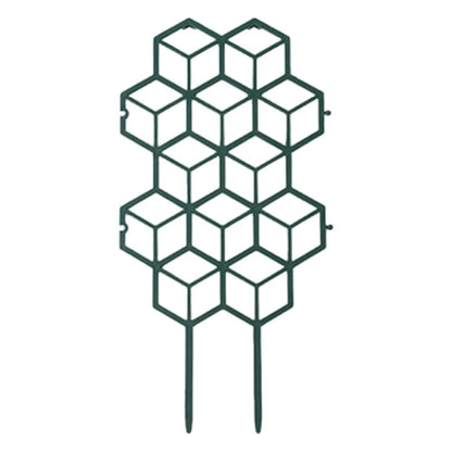 Green Plastic Trellis for Potted Climbers (32x16.5cm)