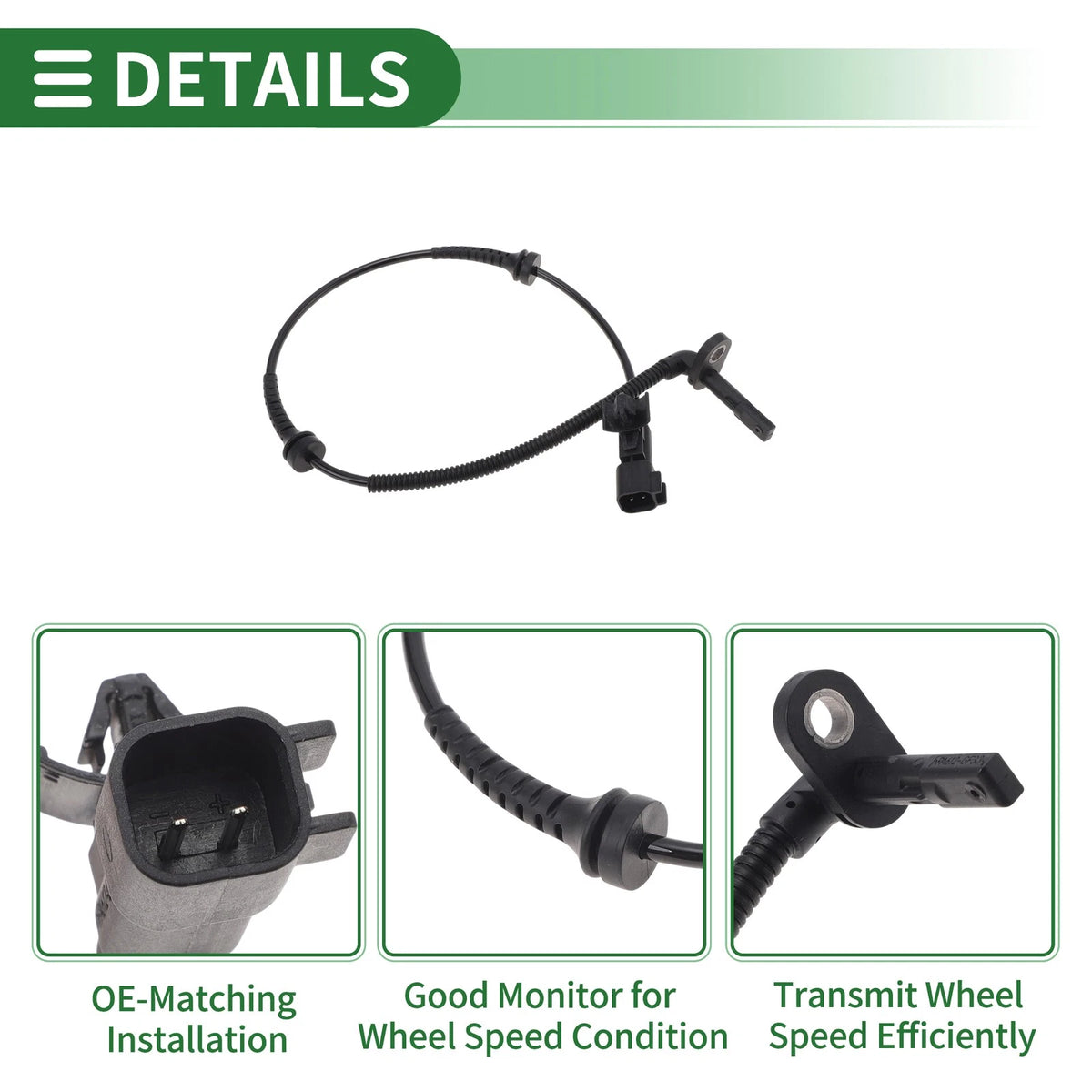 ABS Wheel Speed Sensor No.26202089 for Buick Cavalier (2017–2021) Rear Left