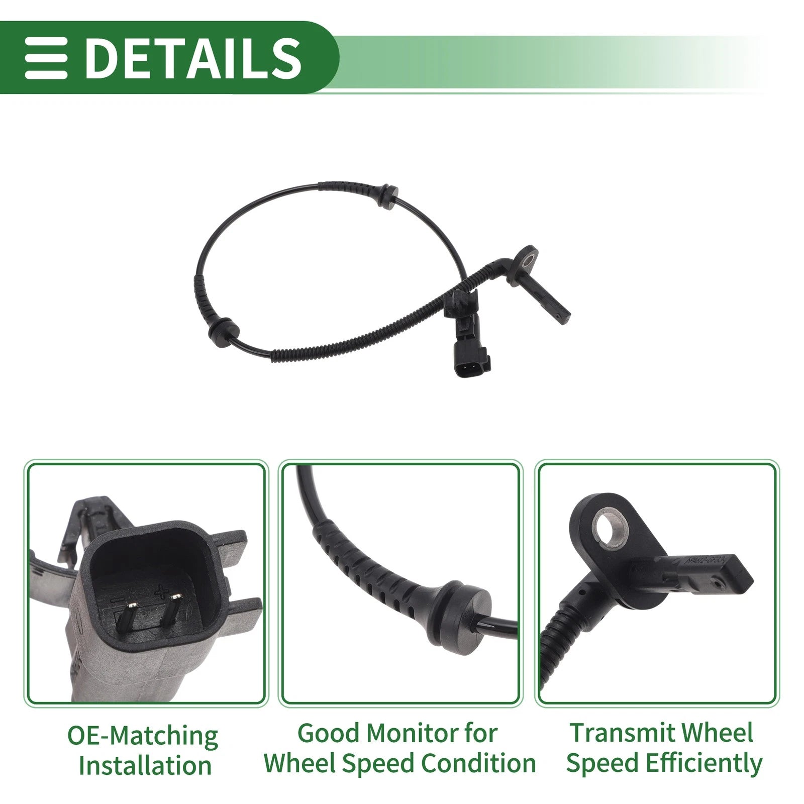 ABS Wheel Speed Sensor No.26202089 for Buick Cavalier (2017–2021) Rear Left