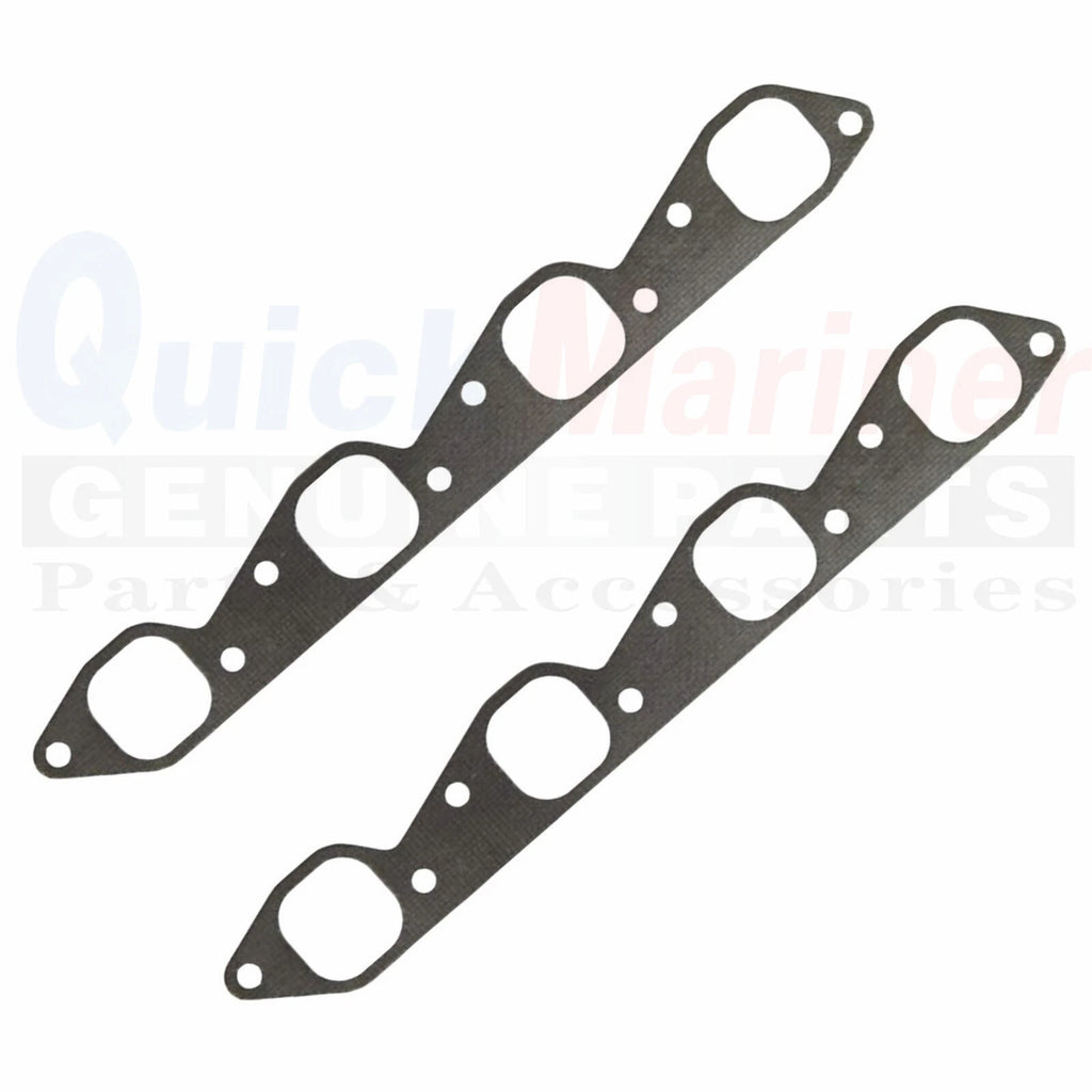 2X Exhaust Manifold Gasket for Mercruiser 7.4-8.1-8.2L V8 (27-46820, 3852472)