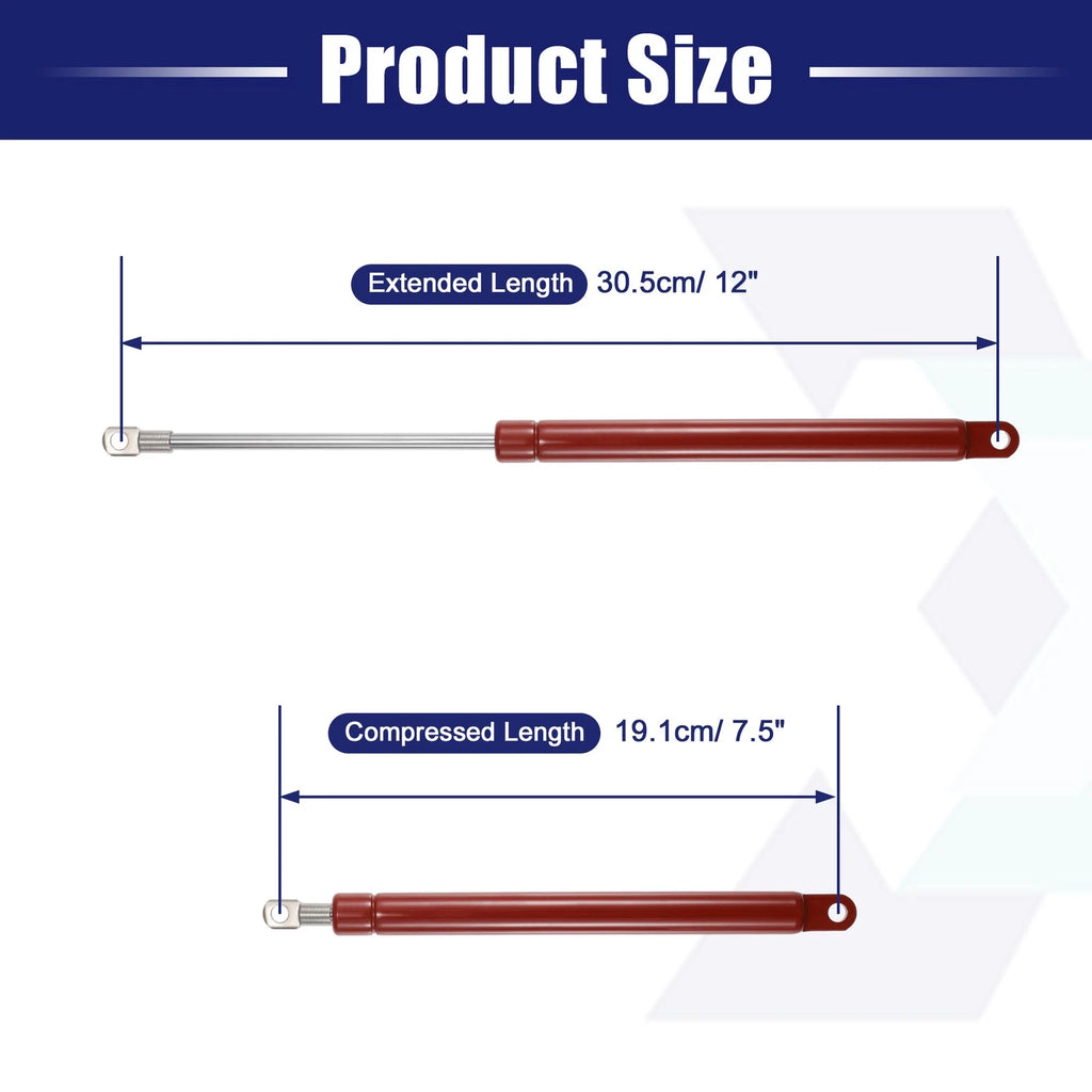 2X 12 Inch Red Lift Supports Struts Gas Spring Universal