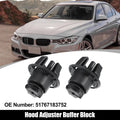 Bonnet Hood Adjuster Buffer Block Repair 2 Pcs for BMW (2009–2018)