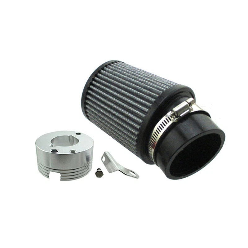 Air Filter with Silver Adapter for Predator 301cc 420cc (Go-Kart Minibike)
