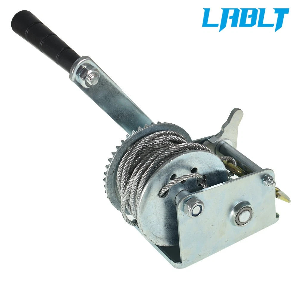 800lbs Heavy Duty Hand Crank Winch for LABLT