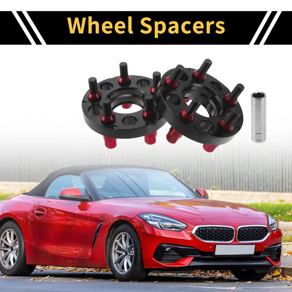 2 Pcs Wheel Spacers 5x112 66.56mm Hubcentric M14x1.25 for BMW Z4 G29 (2019–2020)