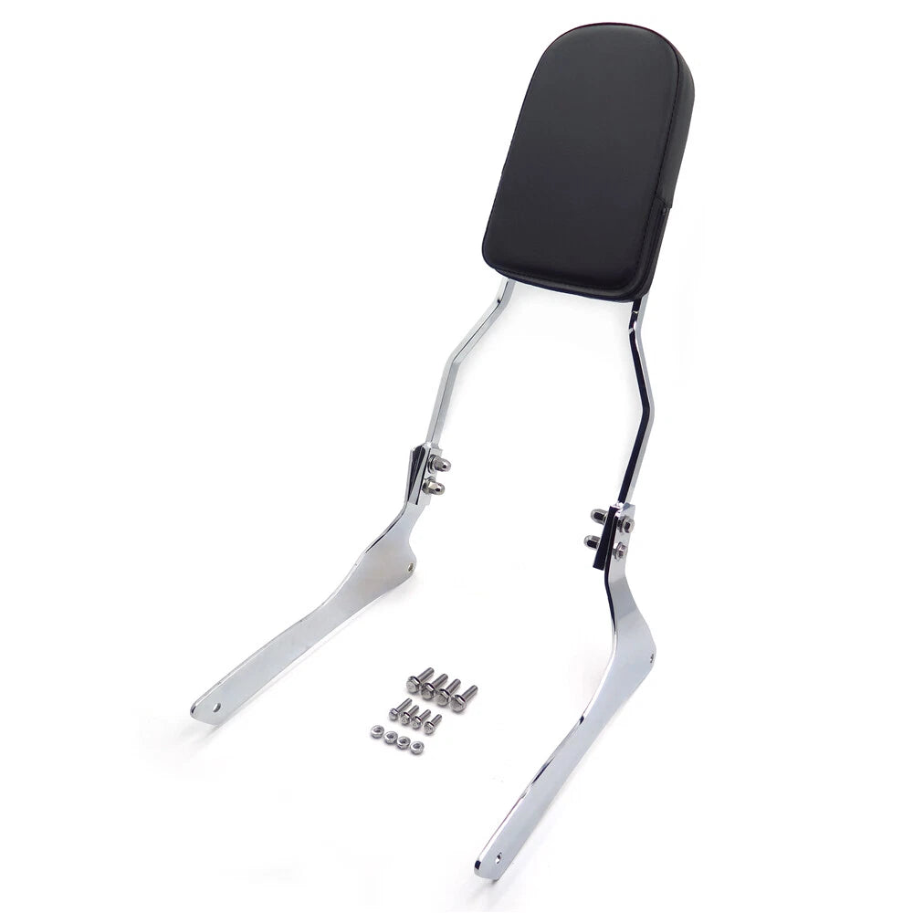 Chrome Flame Backrest Sissy Bar Pad for Suzuki Boulevard C90/VL1500 (2001–2023)