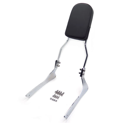 Chrome Flame Backrest Sissy Bar Pad for Suzuki Boulevard C90/VL1500 (2001–2023)
