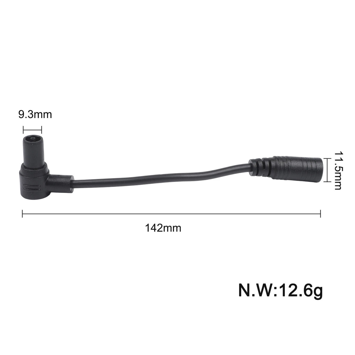 Adapter Cable for DC2 1 to DC2 5 with Dual Aviation Connector Sizes