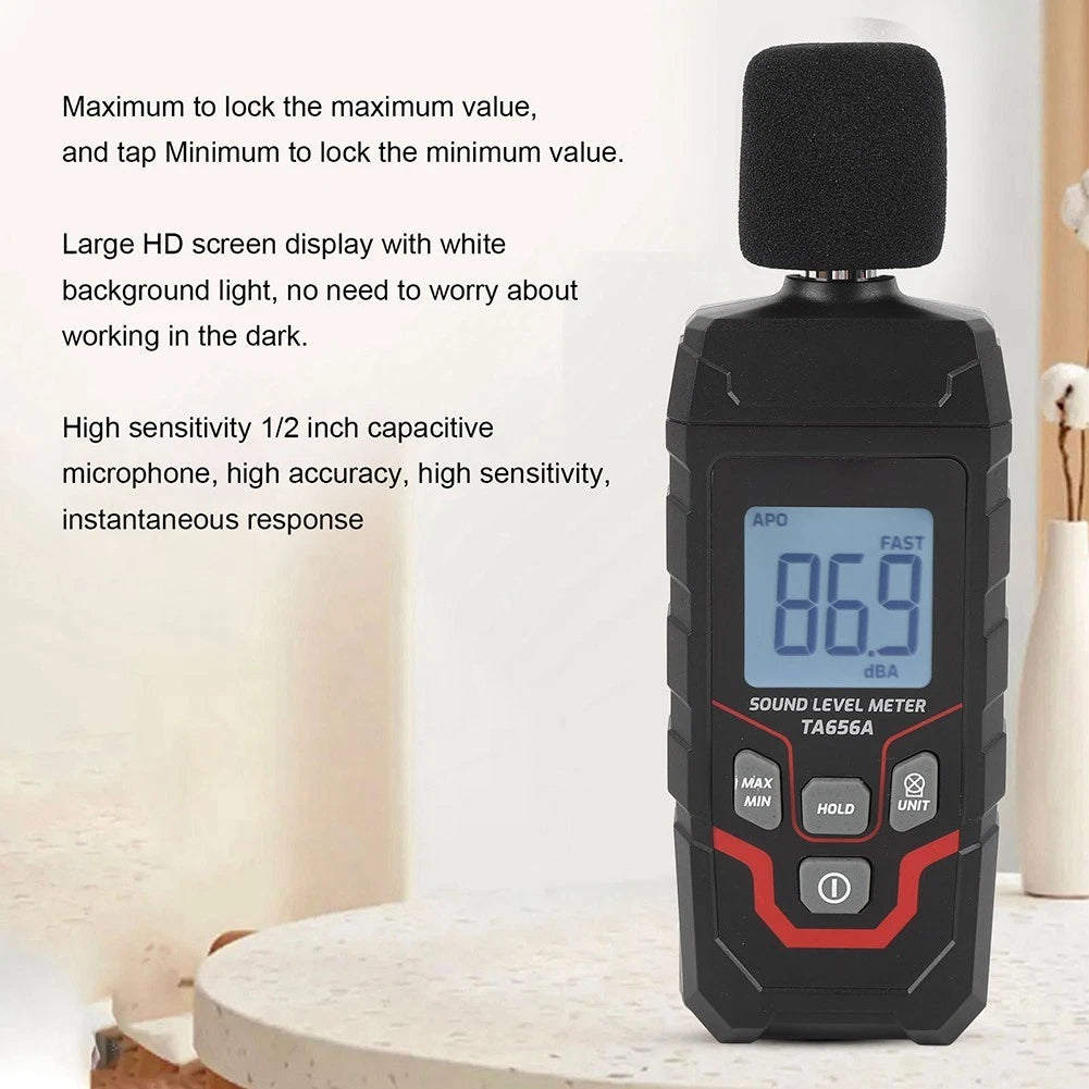 Sound Level Analyzer for Home School Lab Use (30-130 dB Measurement Range)
