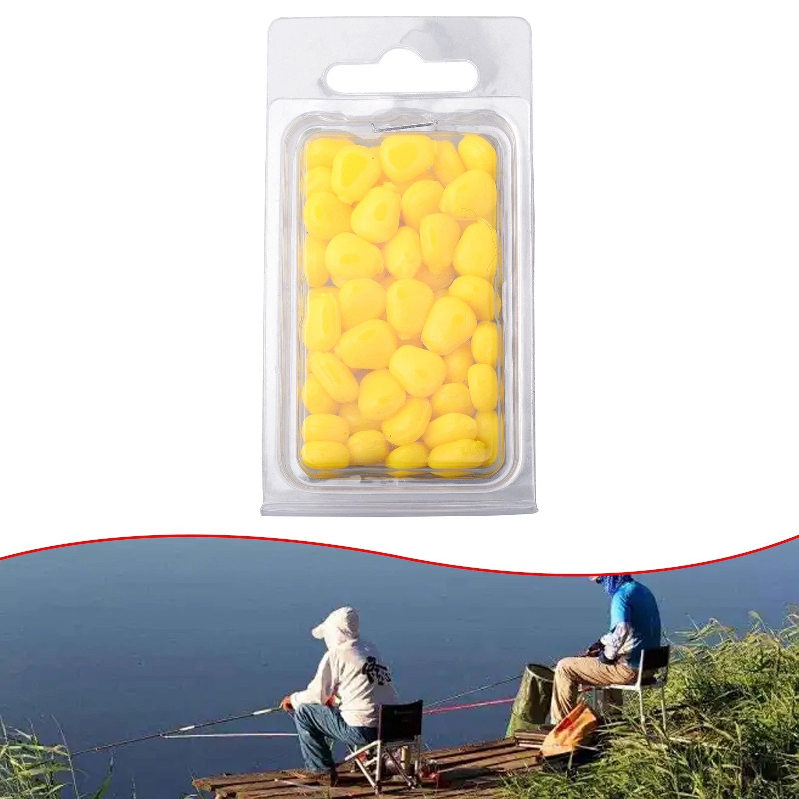 50Pcs PVC Soft Corn Fishing Lures for Enhanced Fish Luring Effect
