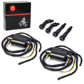 2X Ignition Coil with Cap Kit for Kawasaki KZ550 KZ650 KZ750 ZN700 ZX550 ZX750 GPz