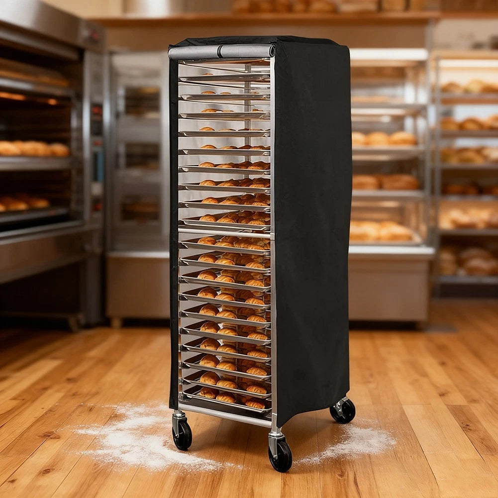 420D Waterproof Bread Rack Cover with Ventilation Window and Zipper