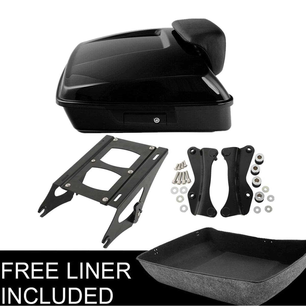 Chopped Trunk Mount Rack & Docking Kit for Harley Street Road Glide (2014–Up)