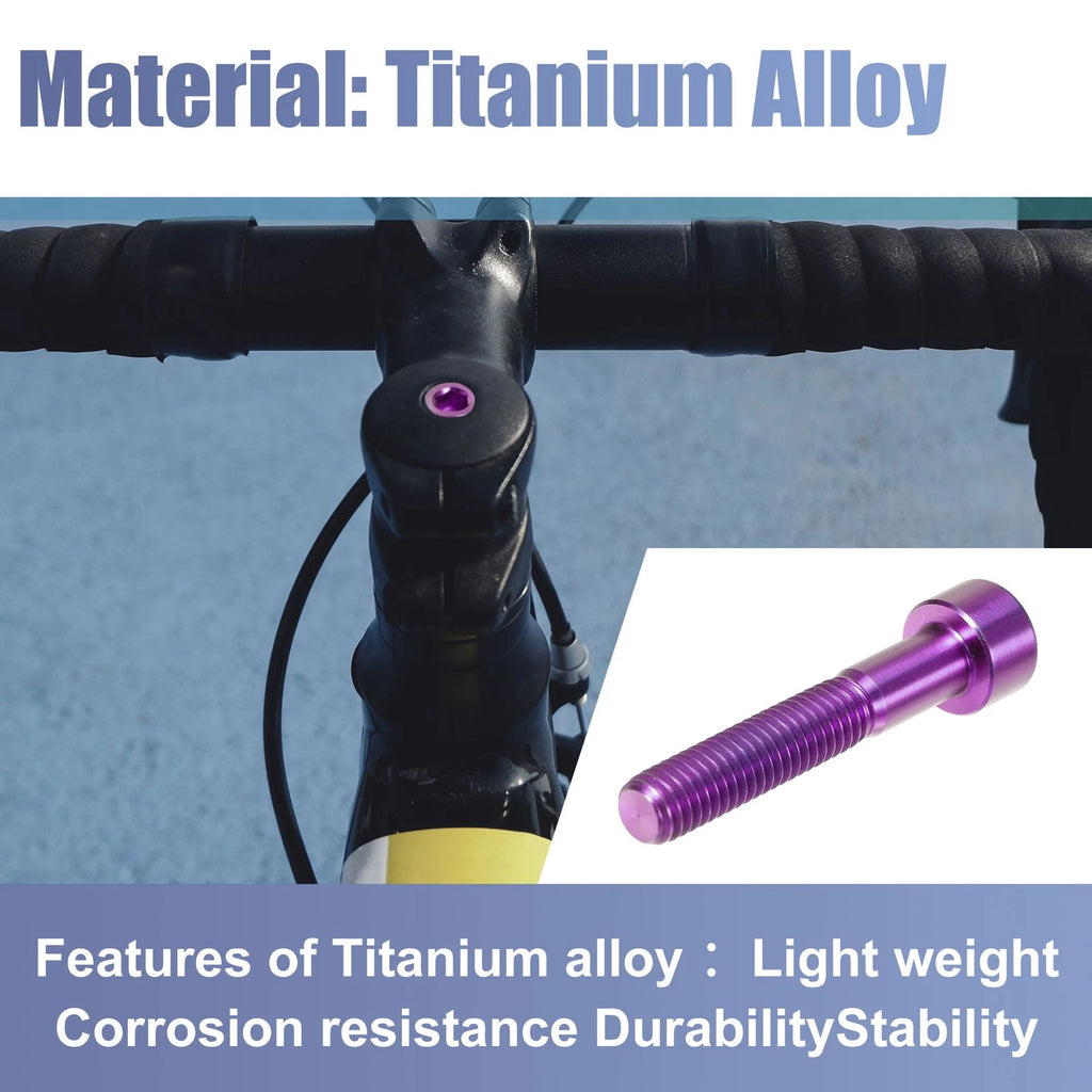 Titanium Stem Bolt M6x35 Universal for Bicycle Headset Bike Stem