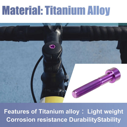 Titanium Stem Bolt M6x35 Universal for Bicycle Headset Bike Stem