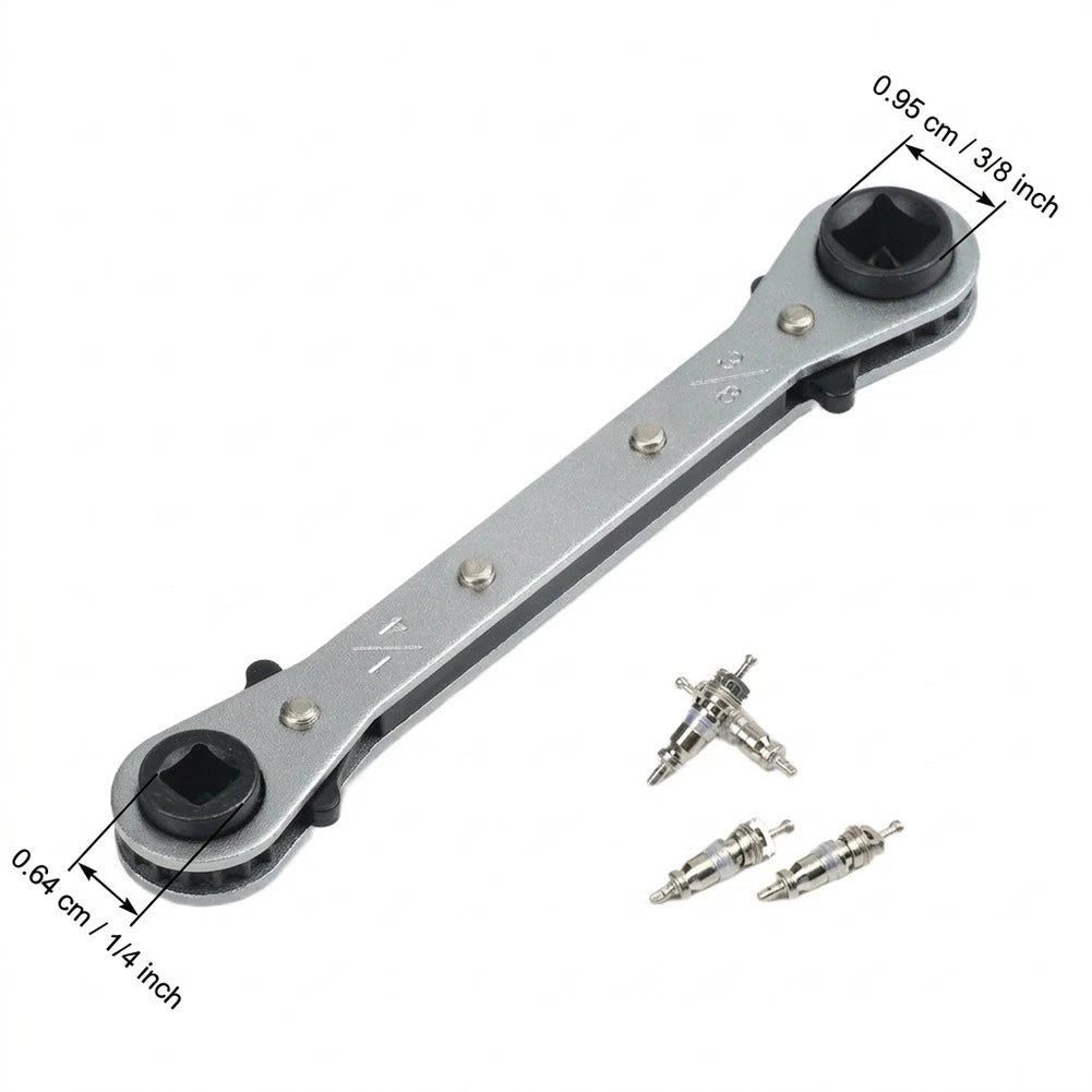 HVAC Service Wrench Set for Valve Core Installation Removal Refrigeration Use
