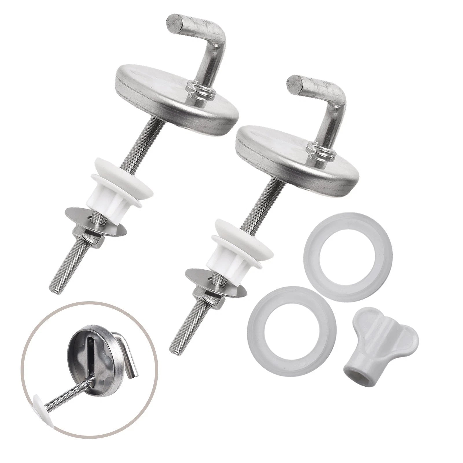 Toilet Seat Hinge Stainless Steel 2Pcs