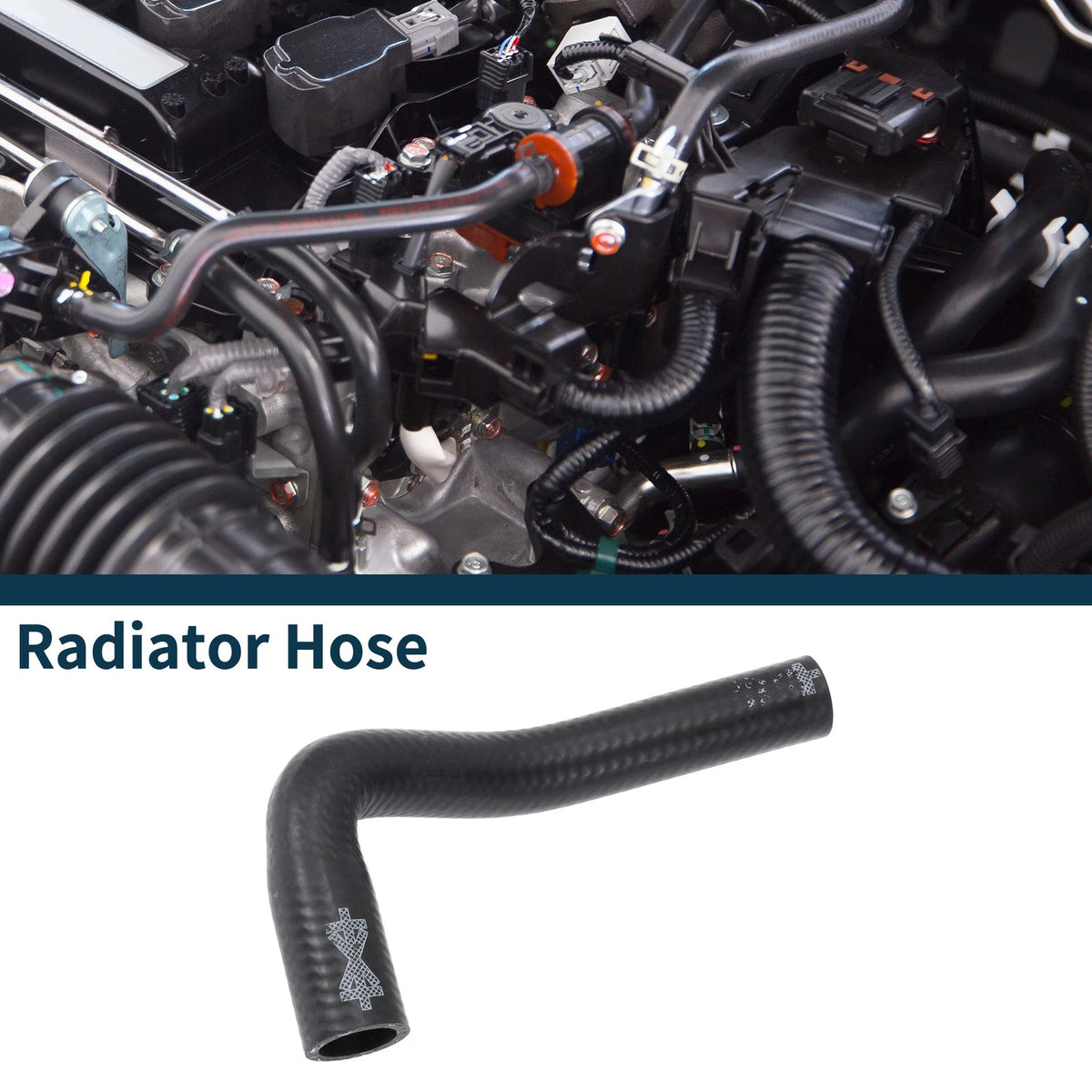 Radiator Hose Coolant Pipe Replacement for Audi A6 (2007–2013) Black Rubber