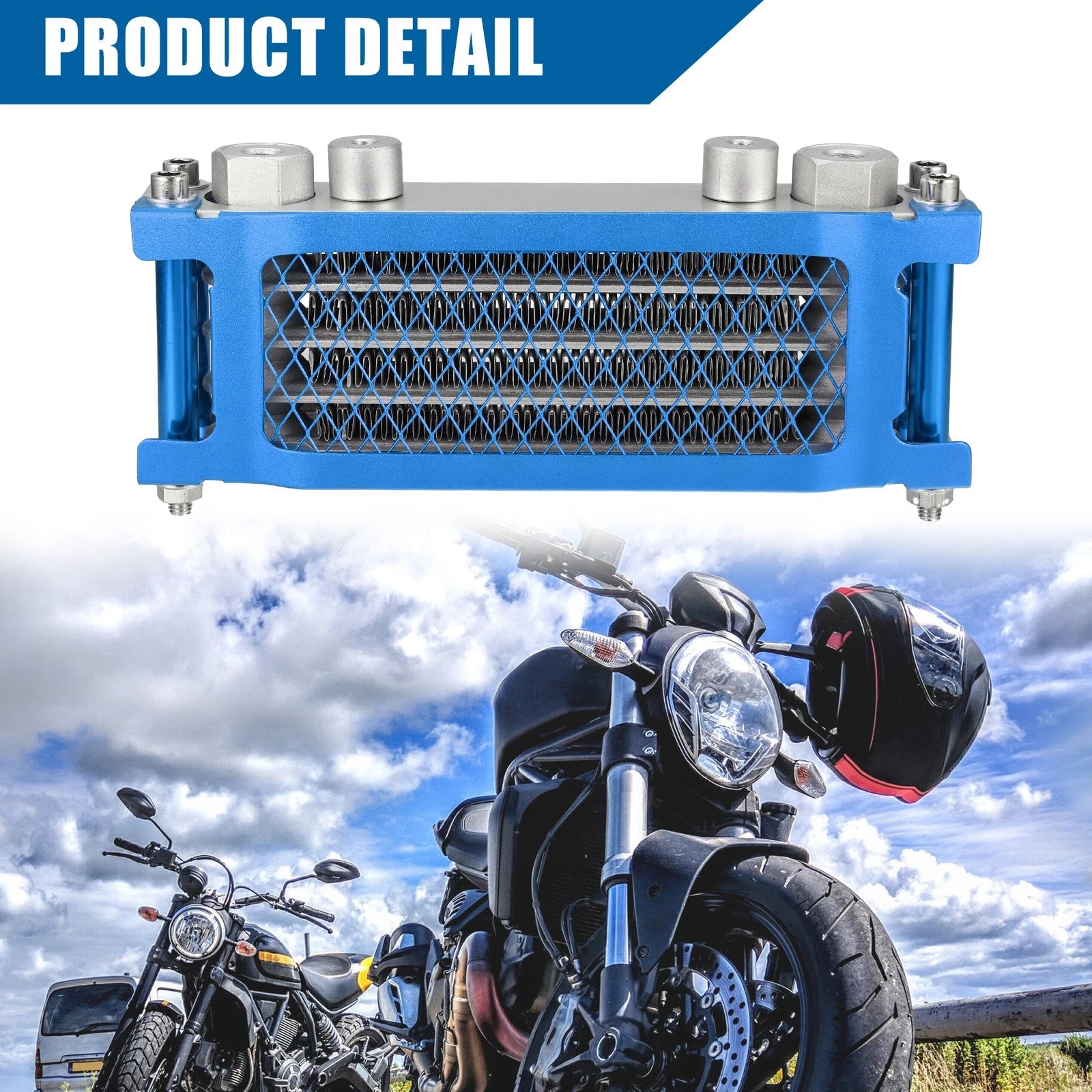 Engine Oil Cooler Radiator for Monkey Bike 50CC 160CC M10 Interface