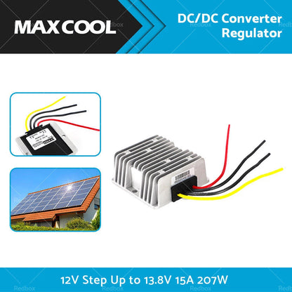 Waterproof DC/DC Converter Regulator 12V to 13.8V 15A 207W for Automotive
